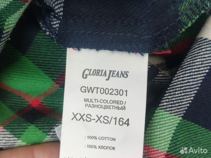 Рубашка вельветовая 164