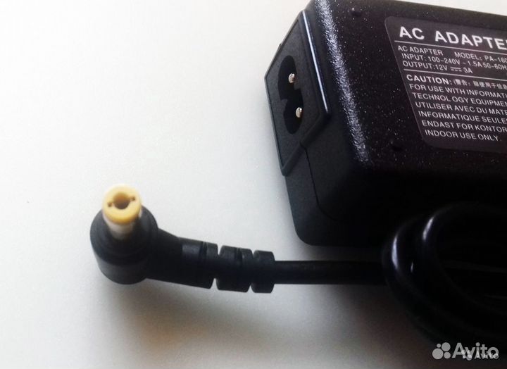 Блок питания 12V 3A 5.5x2.1 для телевизора монитор