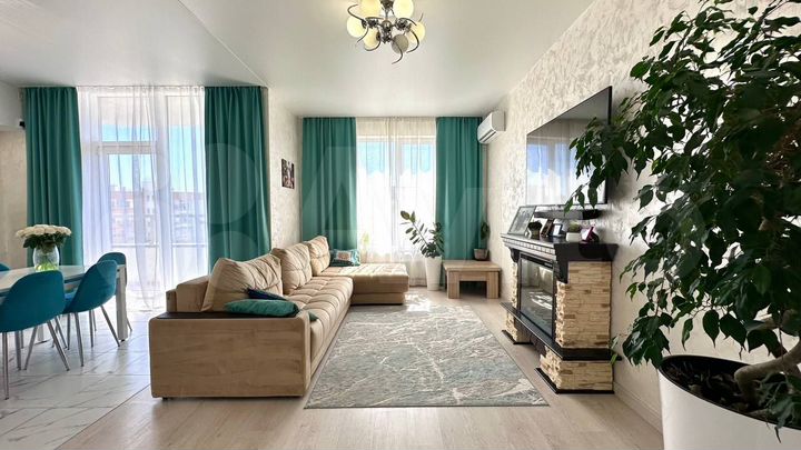 3-к. квартира, 104 м², 2/6 эт.