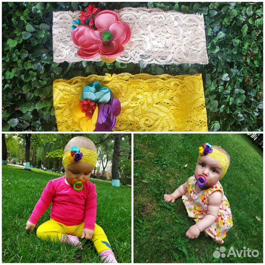 Повязка на голову для девочки. Ободок