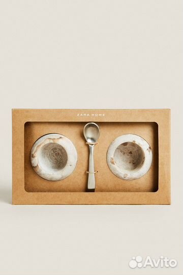 Zara home набор для специй из мрамора