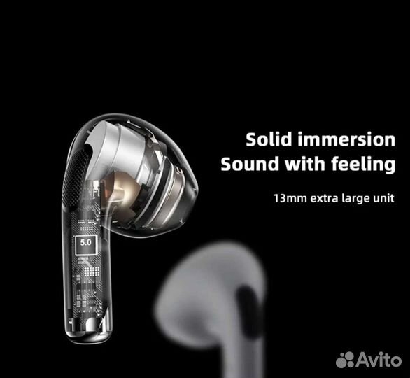 Беспроводные наушники lenovo с кейсом