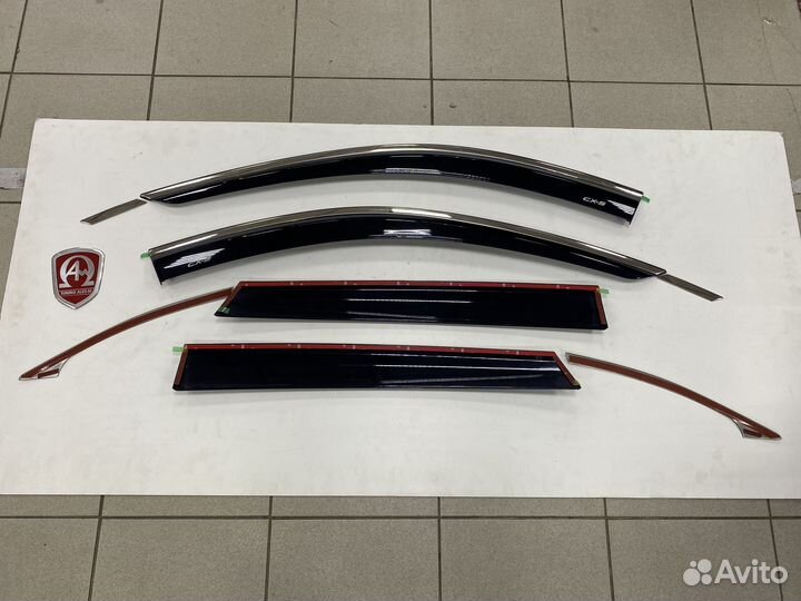 Дефлектора на окна 6 частей Mazda CX-5 2018+