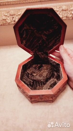 Шкатулка дерево,резная СССР