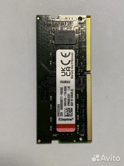 Sodimm DDR4 8Gb 3200Mhz Kingston