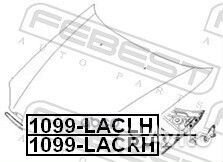 Петля капота chevrolet lacetti 03 левая 1099-L