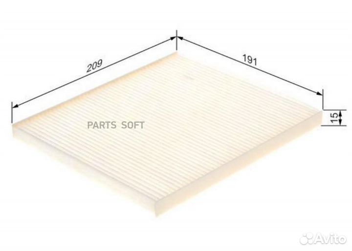 Bosch 1987435114 Фильтр салона Hyundai Solaris г.в