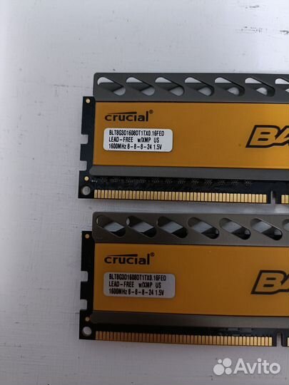 Оперативная память ddr 16gb crucial ballistix
