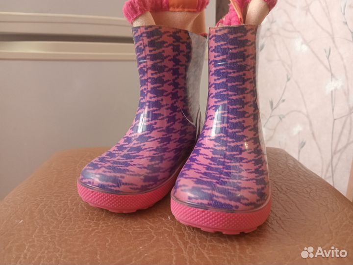 Резиновые сапоги для девочки