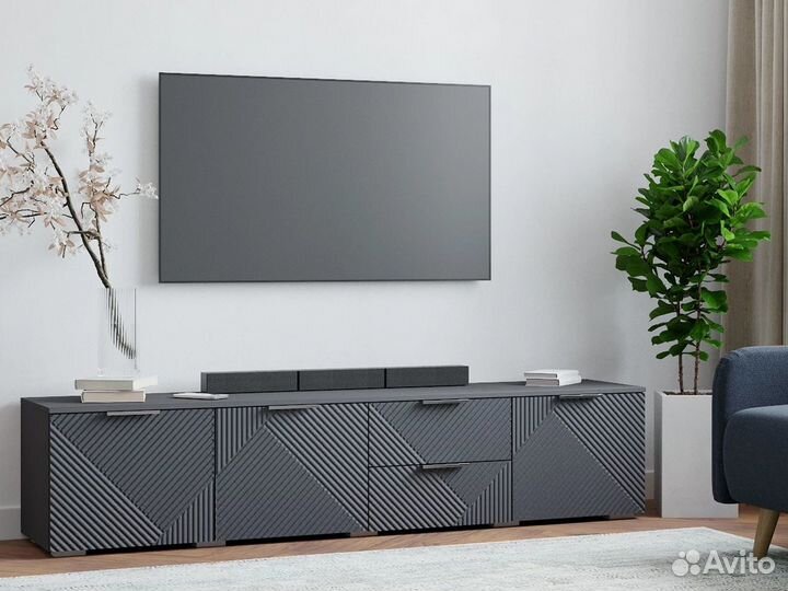 Тумба под тв с фрезеровкой комод IKEA мебель Икеа