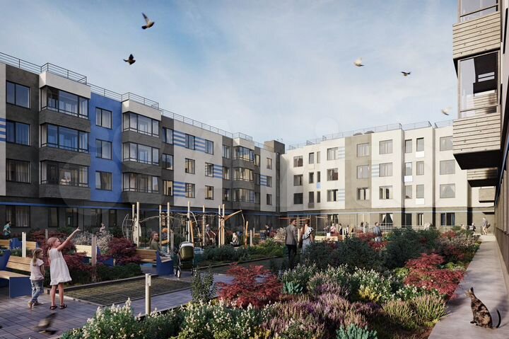 2-к. квартира, 55,6 м², 4/4 эт.