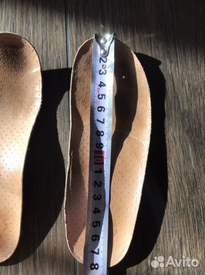 Стельки ортопедические детские 18,2 см кожа