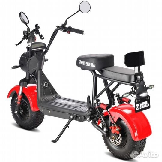 Электроскутер white siberia mini R 2.0 RED