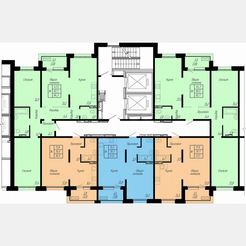 1-к. квартира, 36,9 м², 5/17 эт.