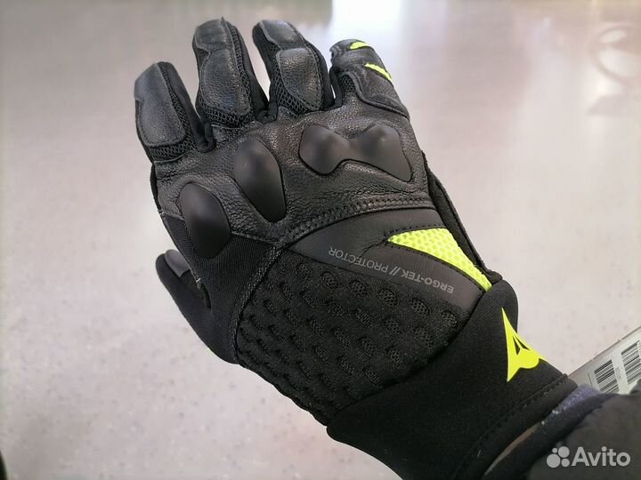 Перчатки UNI Dainese X-moto BLK/fluo-Y