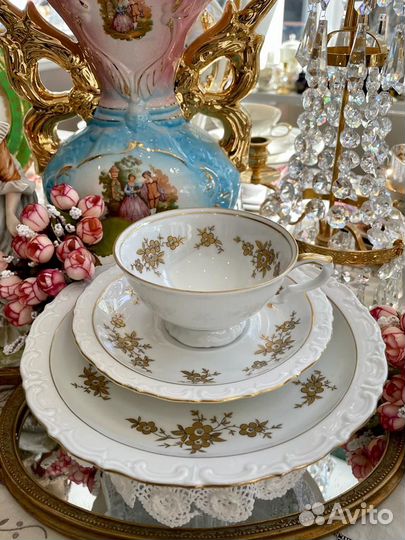 Чайная Кофейная тройка. Фарфор. kahla