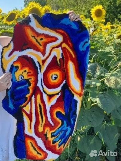 Коврик ручной работы