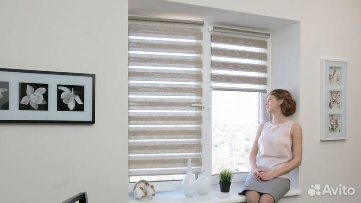 Рулонные шторы День-Ночь