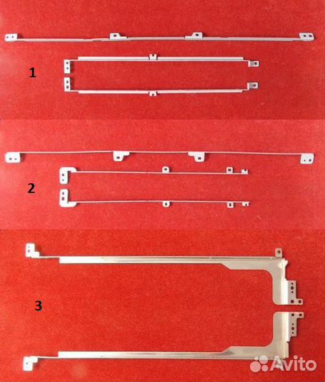 Петли, шлейфы, опорные планки матриц ноутбуков
