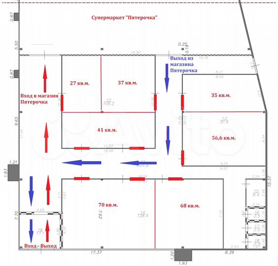 Торговая площадь, 91.3 м²
