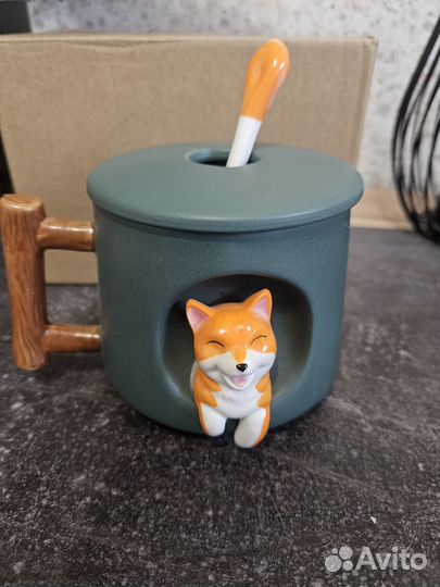 Кружка с собакой Сиба Ину