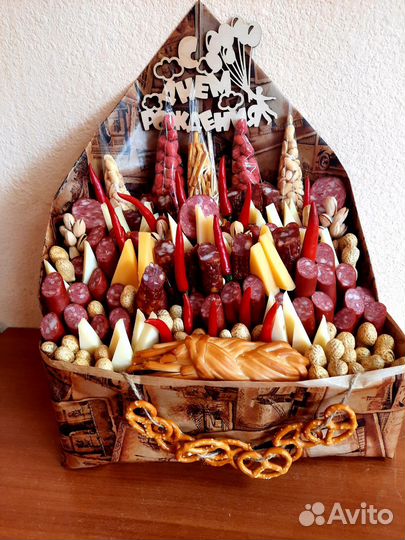 Мужские съедобные букеты