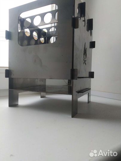 Топка из нержавейки. Щепочница