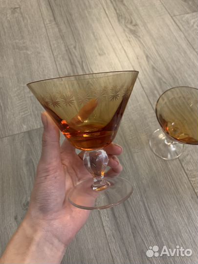 Бокалы из чешского стекла