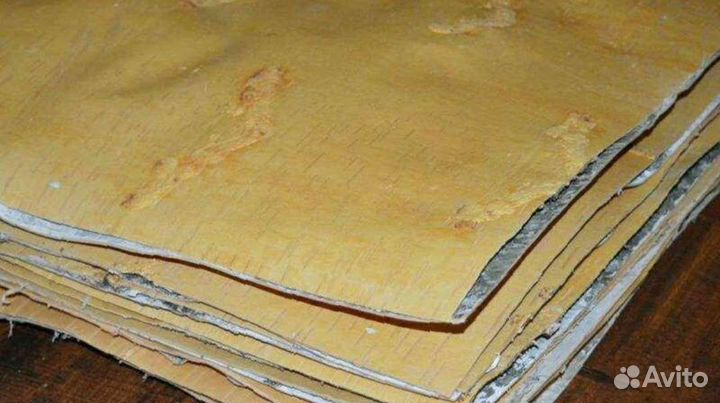 Береста листовая