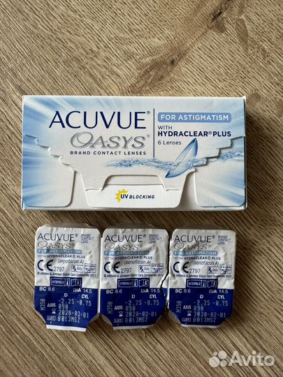 Линзы acuvue oasys astigmatism