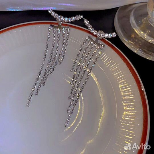 Серьги с кристаллами Swarovski