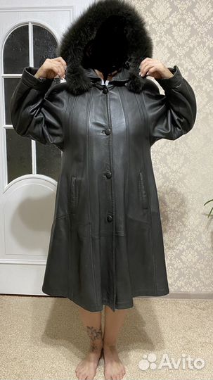 Кожаный плащ
