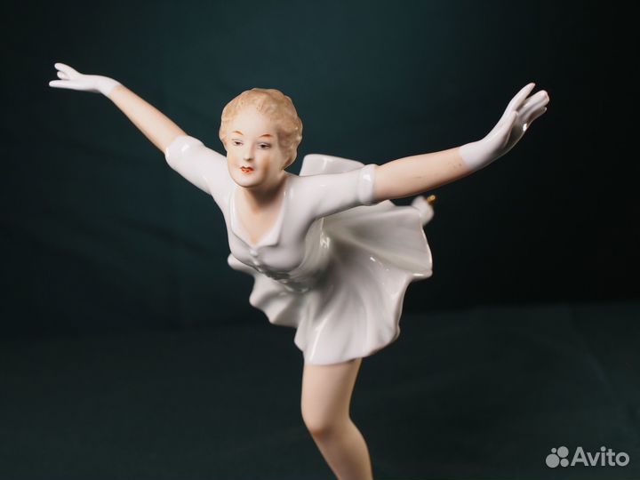 Фарфоровая статуэтка Фигуристка.Wallendorf