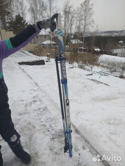 Беговые лыжи 160см nordway с ботинками 36