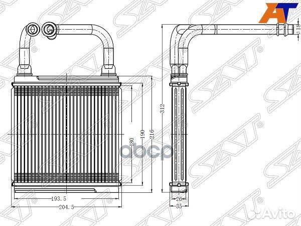 Радиатор отопителя салона mercedes E-class W 21