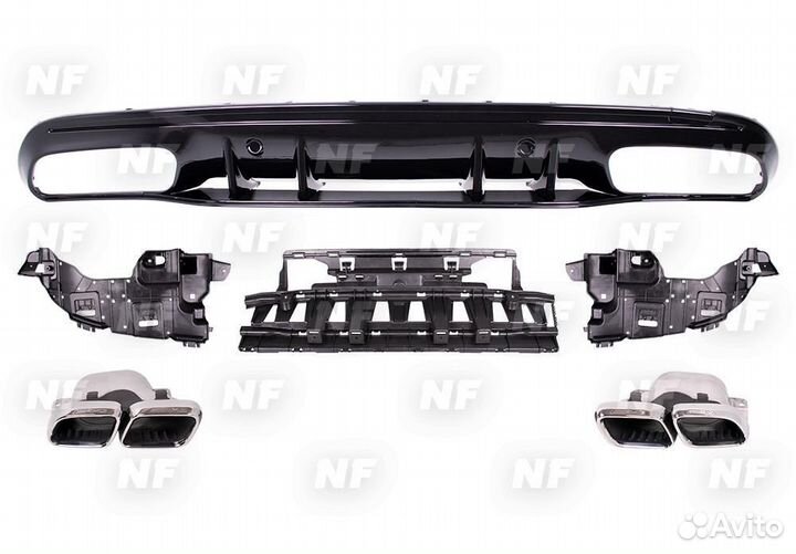 Диффузор насадки 63 AMG Mercedes W205