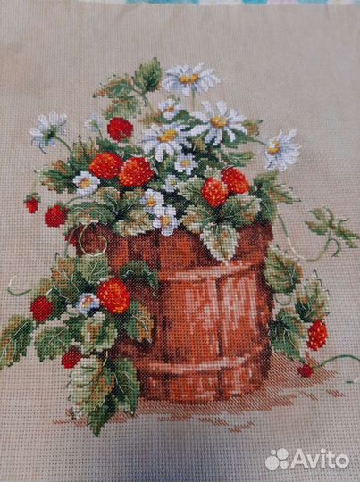 Вышивка крестом,готовая работа