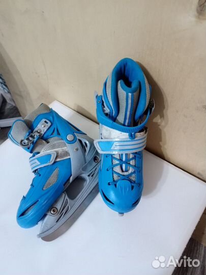 Коньки детские раздвижные 31 34