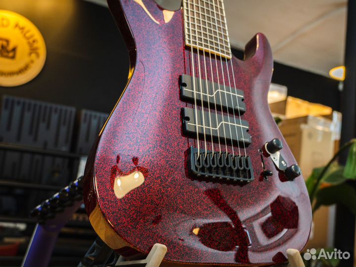 ESP LTD SC-608 Baritone Red Sparkle