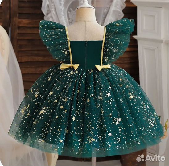 Новогоднее платье для девочки Ёлочка 104-128