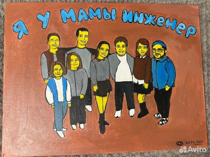 Картина маслом портрет