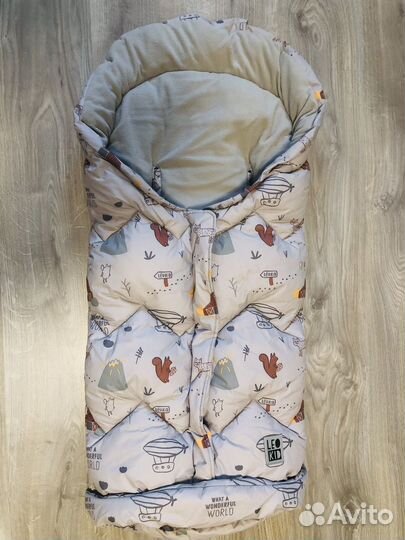 Зимний конверт в коляску Leokid