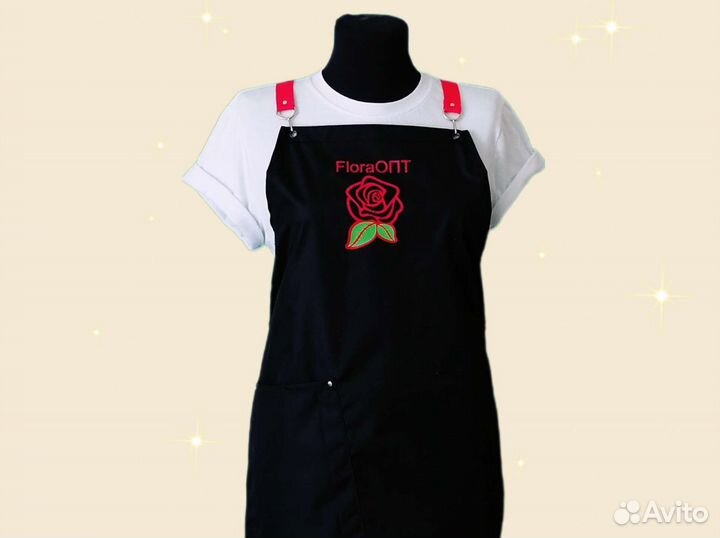 Фартук для флориста с логотипом