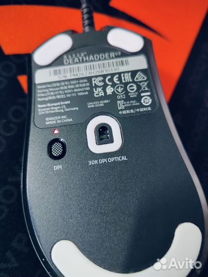 Игровая мышь Razer DeathAdder V3, 30000dpi. 8000Гц