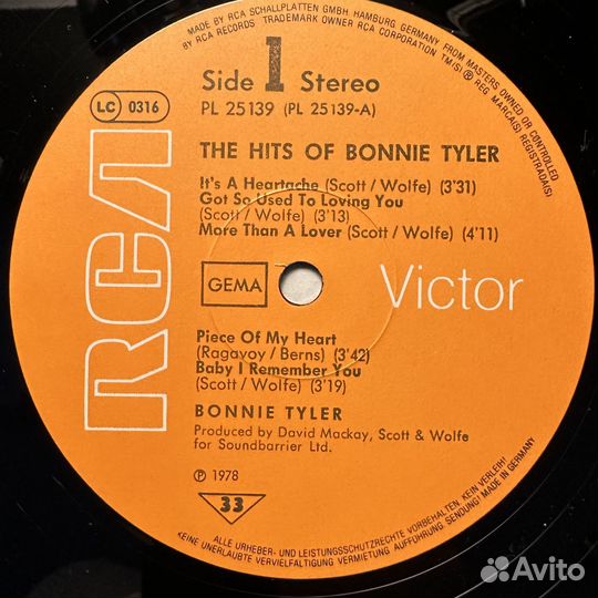 Bonnie Tyler – The Hits Of Bonnie Tyler (1978г.)