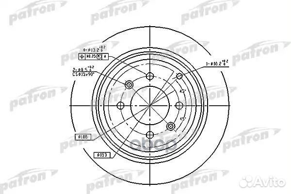 Диск тормозной PBD2781 patron
