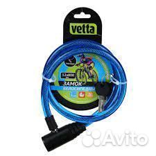 Замок велосипедный противоугонный троссовый 12 х 8