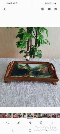 Сервиз и поднос