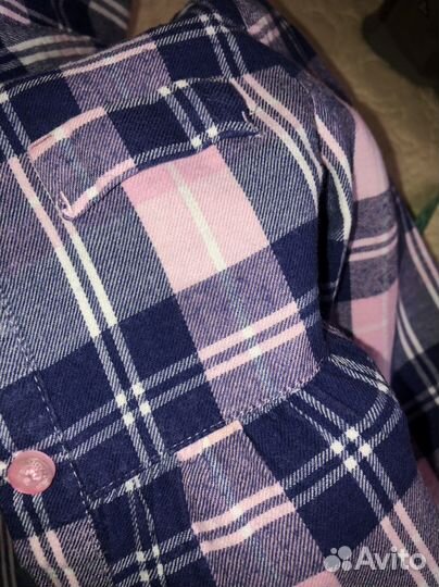 Рубашка клетка для девочки