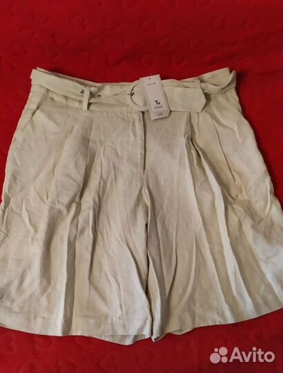 Женские льняные шорты